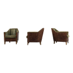Ensemble de trois fauteuils art déco Ensemble de trois fauteuils art déco