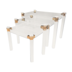 Ensemble de trois tables gigognes auxiliaires orsenigo, italie, années 1970 Ensemble de trois tables gigognes auxiliaires orsenigo, italie, années 1970