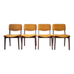Ensemble vintage de 4 chaises de salle � manger par parisi mim roma