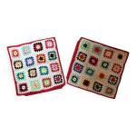 Enveloppe coussin en crochet