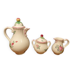 Ervice cafetire, sucrier et pot  lait lunville rverbre
