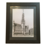 Estampes encadrée bruxelles hôtel de ville Estampes encadrée bruxelles hôtel de ville