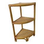 Etagre d'angle en rotin