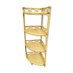 tagre d'angle rotin vintage