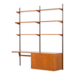 Étagère de bureau kai kristiansen en teck pour fm mobler, années 1960 Étagère de bureau kai kristiansen en teck pour fm mobler, années 1960