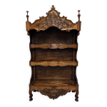 Etagère dit estagnier provençal de style louis xv en noyer fin xixème Etagère dit estagnier provençal de style louis xv en noyer fin xixème