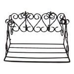 Etagre jardinire fer forg fleurs