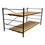 tagre modulable mtal et bois design 1960