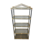 �tag�re n�oclassique patine canon de fusil argent�e et m�tal dor�