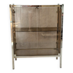 Etagere en verre fum et inox