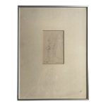 Etude au crayon sign�e de peter stevenson , pigeons in ny, 1987