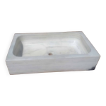 Evier en marbre blanc de macael