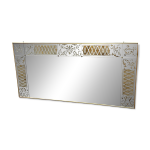 Exquis trs grand miroir de bistrot art nouveau, france annes 1930.