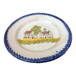 Faence de charolles ancienne assiette dcortraditionnel