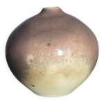 Fance franck vase boule cramique maille brun