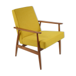 Fauteuil, ann�es 70, couleur jaune