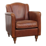 Fauteuil art déco en peau de mouton Fauteuil art déco en peau de mouton