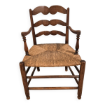 Fauteuil assise paille
