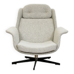 Fauteuil b7041 en boucle grise de zak?ady przemys?u meblarskiego radomsko, 1970s Fauteuil b7041 en boucle grise de zak?ady przemys?u meblarskiego radomsko, 1970s