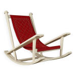Fauteuil � bascule deauville gilles sermadiras pour maison et jardin, france 1950