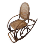 Fauteuil  bascule en rotin