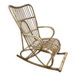 Fauteuil  bascule rotin