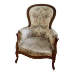Fauteuil bergère louis - philippe, période louis xv - 1800 - france Fauteuil bergère louis - philippe, période louis xv - 1800 - france