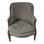 Fauteuil bergère louis xvi vert Fauteuil bergère louis xvi vert