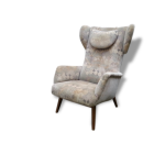Fauteuil bergere scandinave wing chair wingback années 50 Fauteuil bergere scandinave wing chair wingback années 50