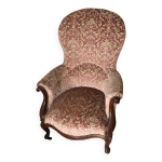 Fauteuil bergre style xv / louis philippe