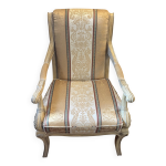 Fauteuil berg�re vintage revival louis xv; intemporel; provincial; francais