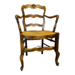 Fauteuil en bois paill