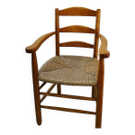 Fauteuil bois et paille