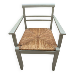 Fauteuil bois paill