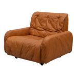 Fauteuil bonacina en cuir cognac italien des ann�es 1970