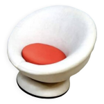 Fauteuil boule pivotant design vintage space age