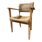 Fauteuil bridge d'audoux & minet, ann�es 1950