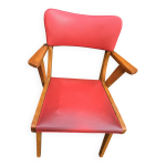 Fauteuil bridge pieds compas 1950