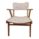 Fauteuil bridge retapissé Fauteuil bridge retapissé