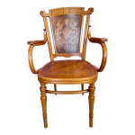 Fauteuil de bureau art nouveau estampillé de j. kohn - wien Fauteuil de bureau art nouveau estampillé de j. kohn - wien