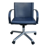 Fauteuil de bureau de carlo bartoli pour matteo grassi en cuir