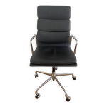 Fauteuil de bureau ea 219 soft pad eames chair by vitra