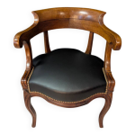 Fauteuil de bureau restauration en noyer Fauteuil de bureau restauration en noyer