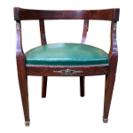 Fauteuil de bureau style empire louis xvi