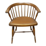 Fauteuil de bureau vintage à barreau style scandinave Fauteuil de bureau vintage à barreau style scandinave