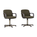 Fauteuils de bureau vintage pour comforto, annes 1970