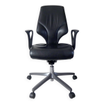 Fauteuil de bureau vintage design giroflex 64 en cuir Fauteuil de bureau vintage design giroflex 64 en cuir