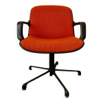 Fauteuils de bureau vintage orange pour comforto 1980
