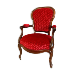 Fauteuil cabriolet style louis xv, circa 1850