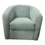 Fauteuil cabriolet en tissu vert menthe